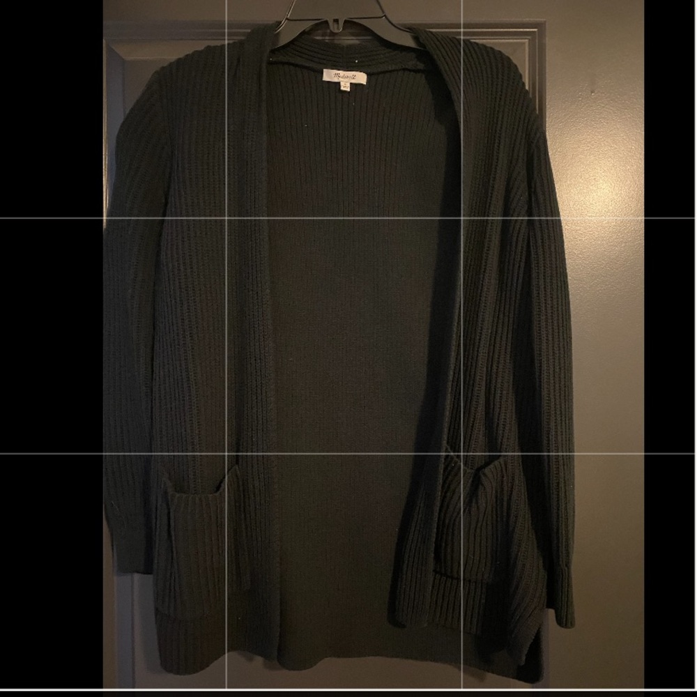 Madewell Black Sweater Cardigan, Size Small